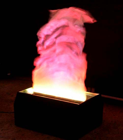 Как сделать имитацию огня в камине