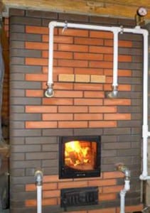 Отопление дома дровами с водяным теплоносителем