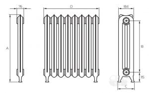 Размеры чугунных радиаторов отопления