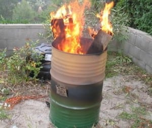 печка для сжигания мусора на даче своими руками