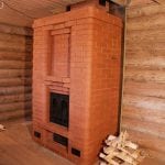 Отопительная печь в деревянном доме