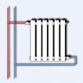 Подключение радиатора отопления к двухтрубной системеl
